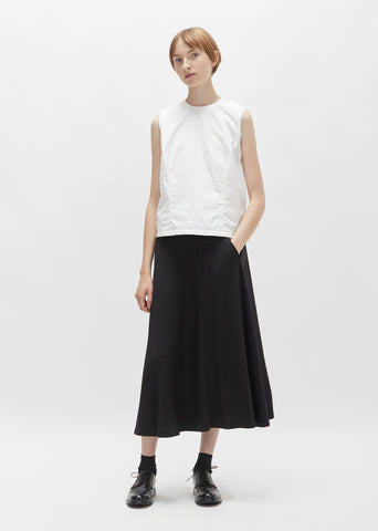 One Pocket Wool Jersey Skirt