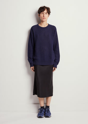 Silk Drawstring Skirt