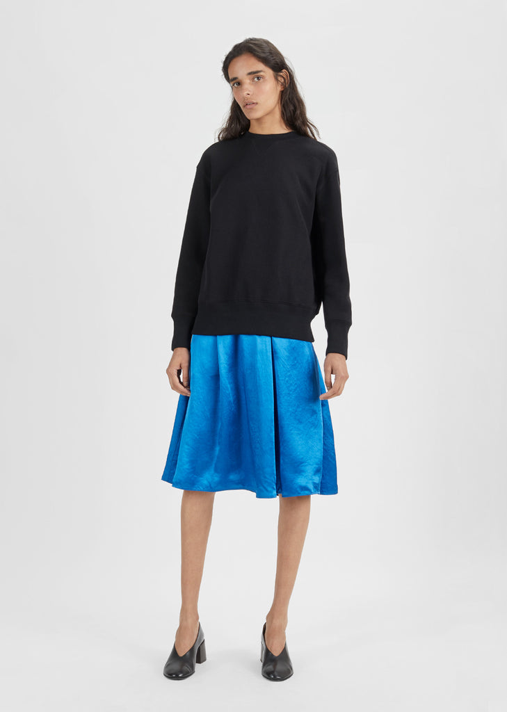 Sabina Satin Midi Skirt