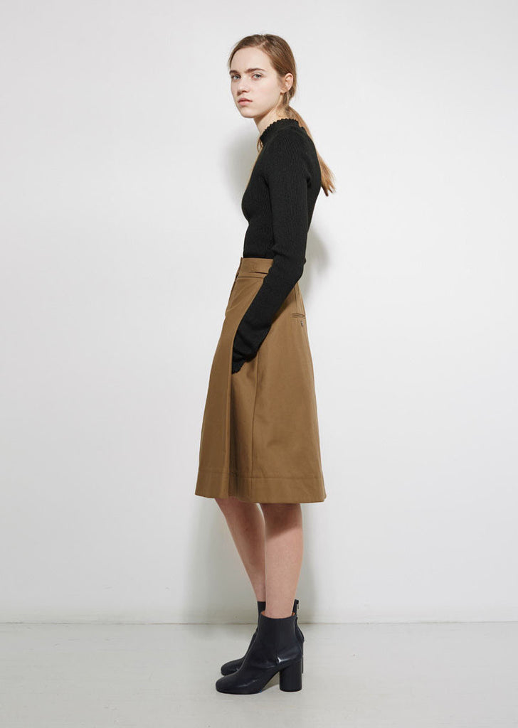 Twill Pleat Skirt