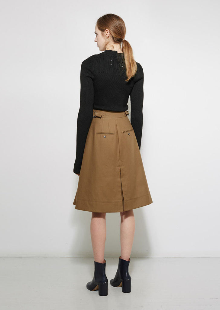 Twill Pleat Skirt