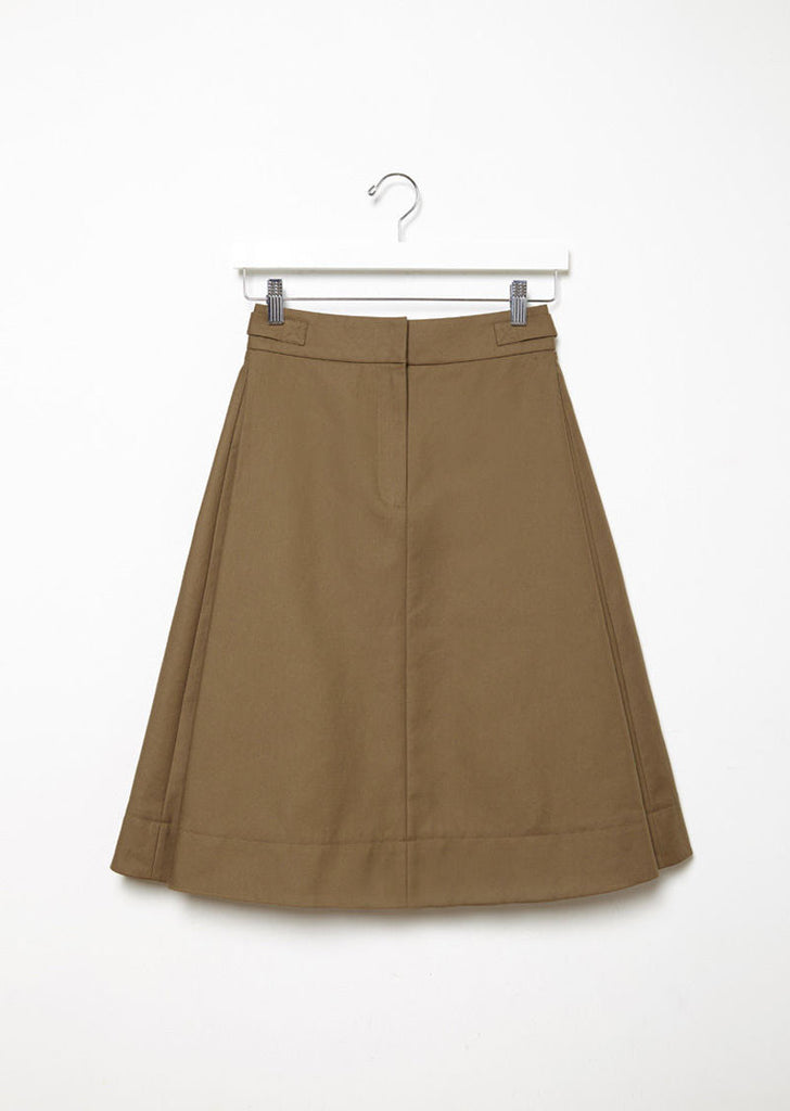 Twill Pleat Skirt