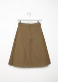 Twill Pleat Skirt