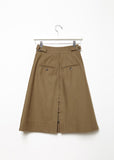 Twill Pleat Skirt