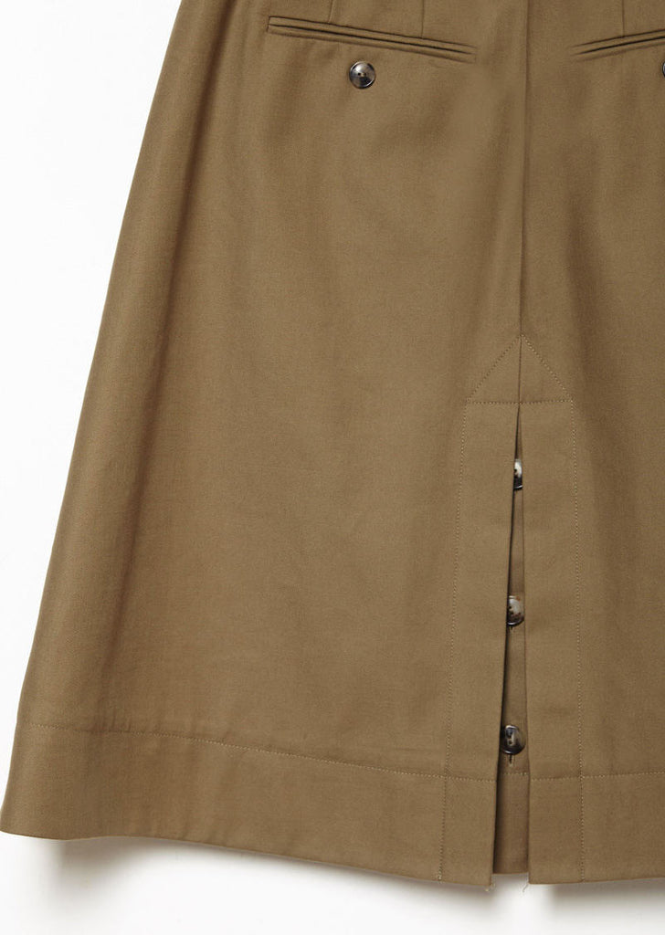 Twill Pleat Skirt