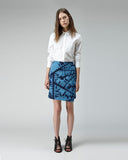 Quilted Shibori Skirt