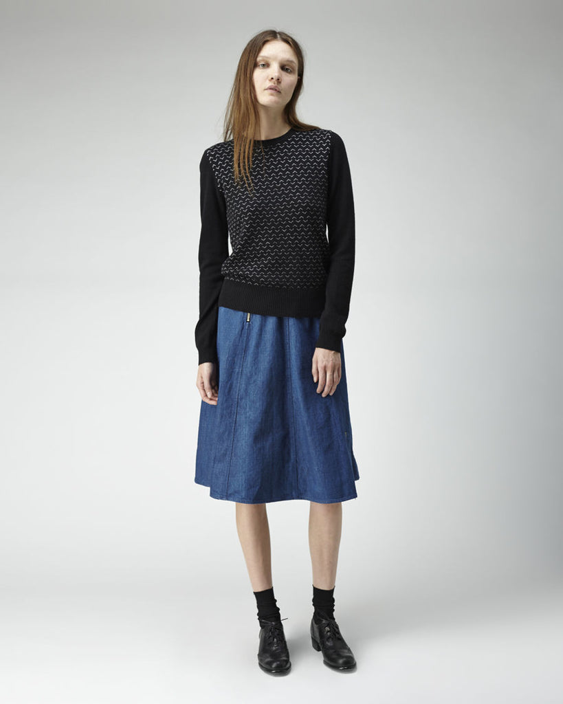 Cashmere Jacquard Pullover