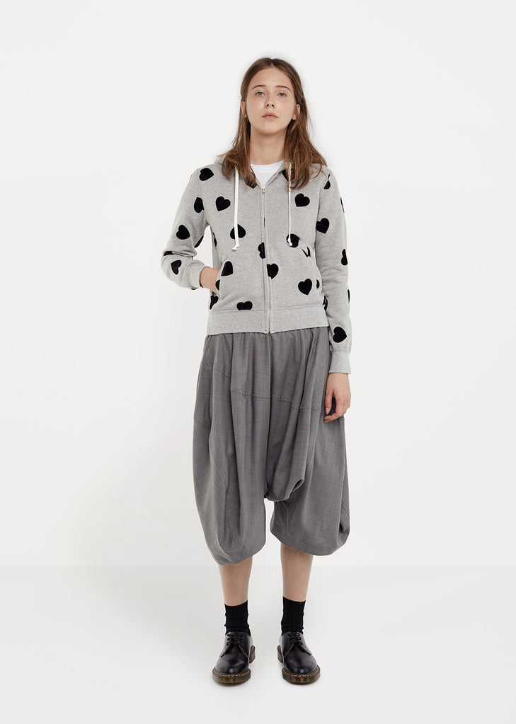 Heart Flocked Hoodie