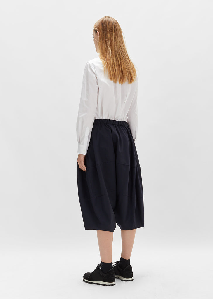 Wool Gabardine Drawstring Pant