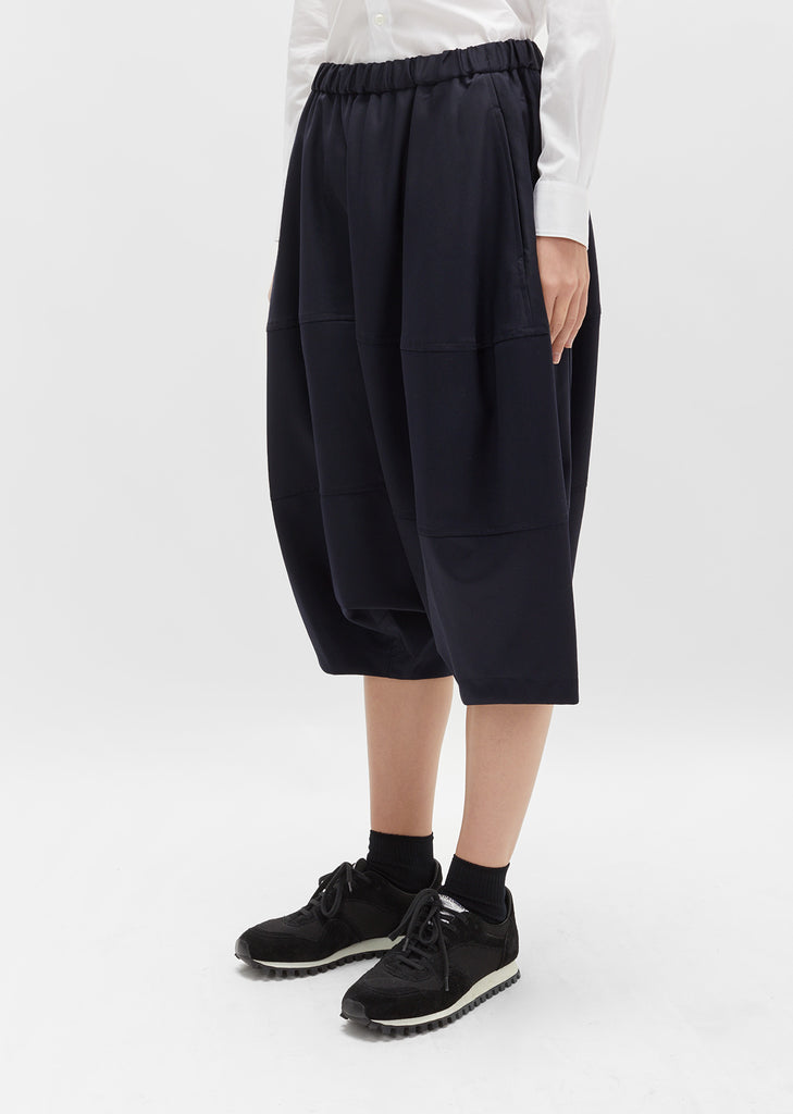 Wool Gabardine Drawstring Pant