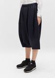 Wool Gabardine Drawstring Pant