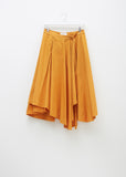 Long Umbrella Poplin Wrap Skirt