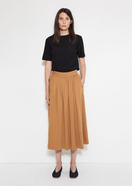スカート RONEPARC Layeredwaist jersey skirt Layered waist jersey skirt (black)