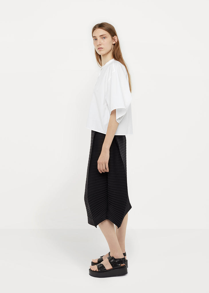 Tribal Pleats Solid Skirt