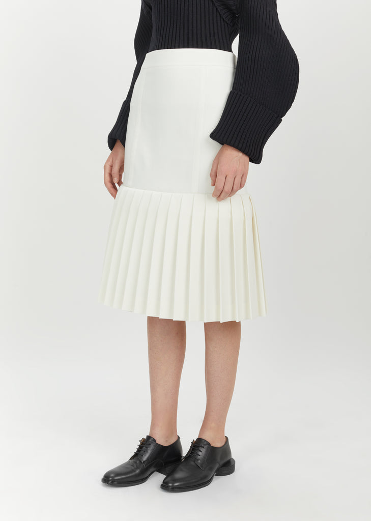 Plissee Drop Waist Skirt
