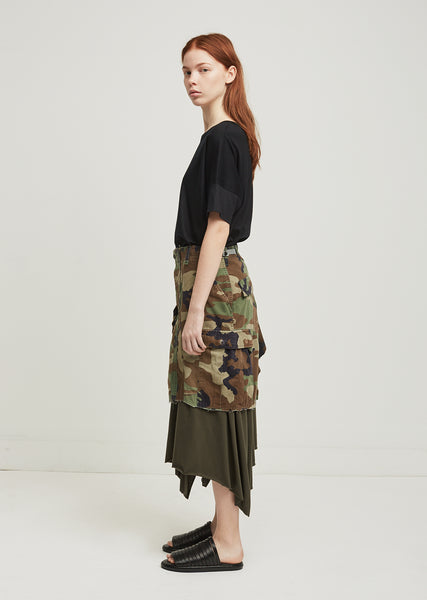 Kooples camouflage clearance skirt