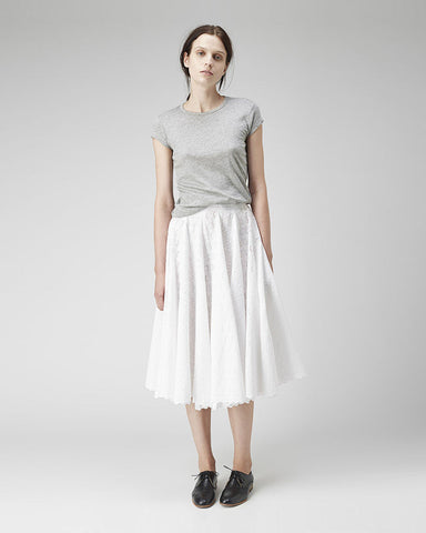 Eyelet Cotton Skirt