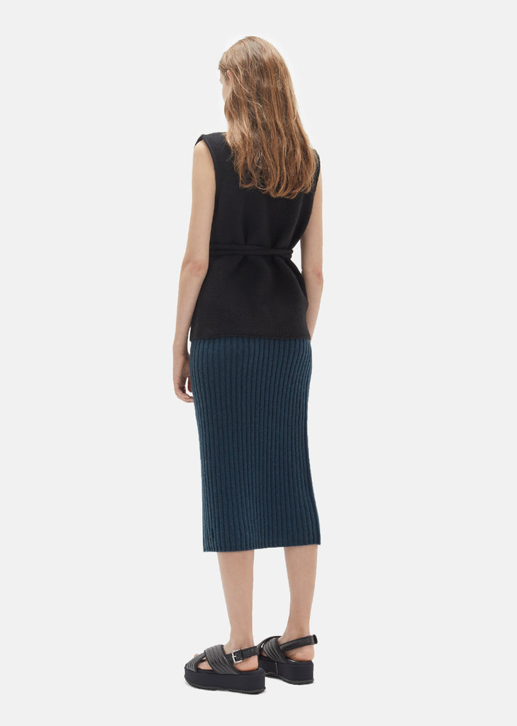 Wool Ribbed Skirt