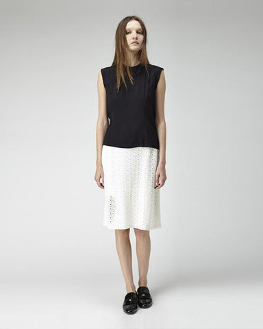 Lace Cut-Out Skirt
