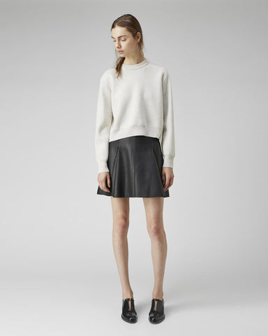 Leather Flare Skirt