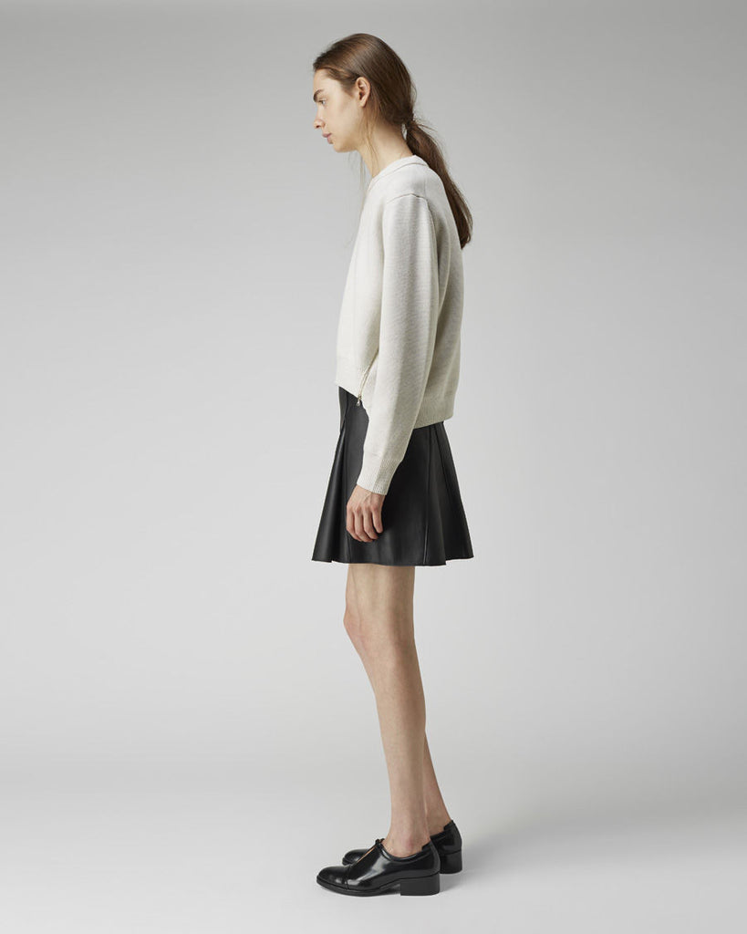 Leather Flare Skirt