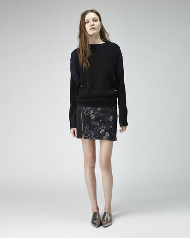Quilted Biker Skirt