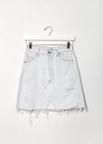 X Levi's High Waisted White Out Skirt