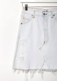 X Levi's High Waisted White Out Skirt