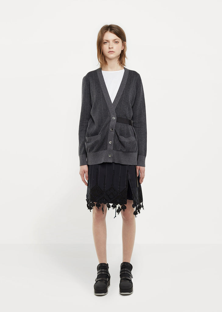 Back Panel Cardigan