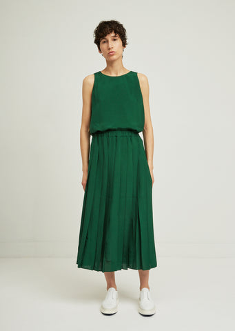 Pleated Midi Skirt