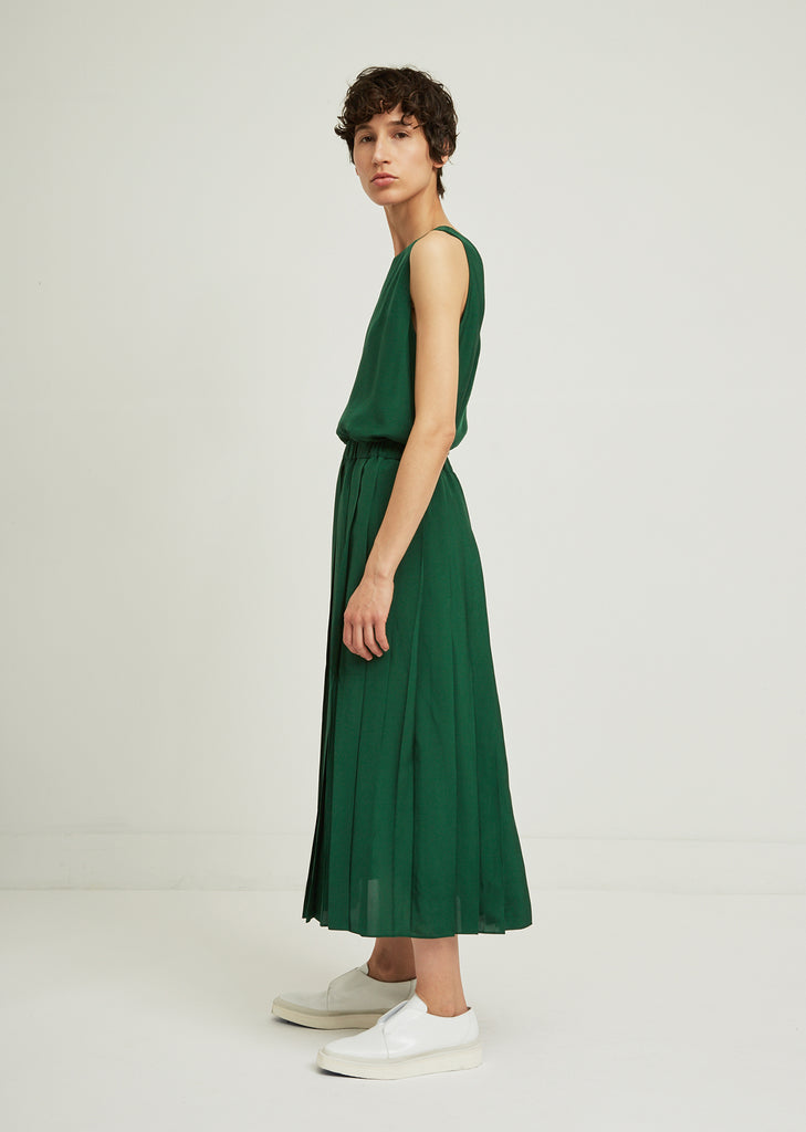 Pleated Midi Skirt