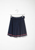 Wide Pleat Mini Skirt