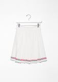Wide Pleat Mini Skirt
