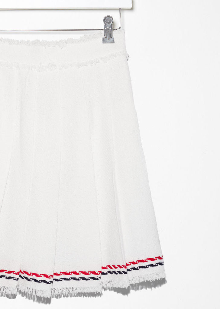 Wide Pleat Mini Skirt