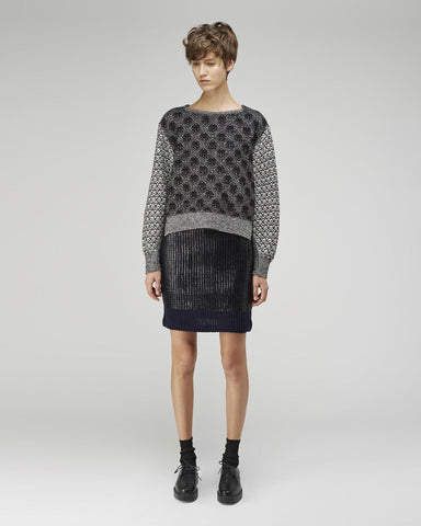 Foil Print Skirt