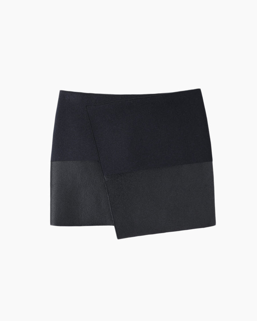 Painted Wool Wrap Skirt