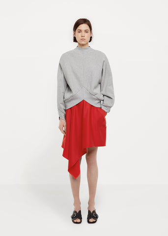 Bias-Cut Wool Skirt