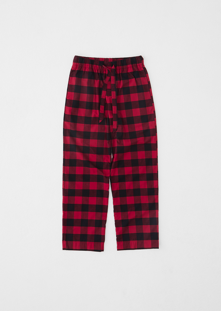 Flannel Pyjamas Pants — Red Gingham