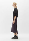 Plain Stitch Side Deco Rib Skirt