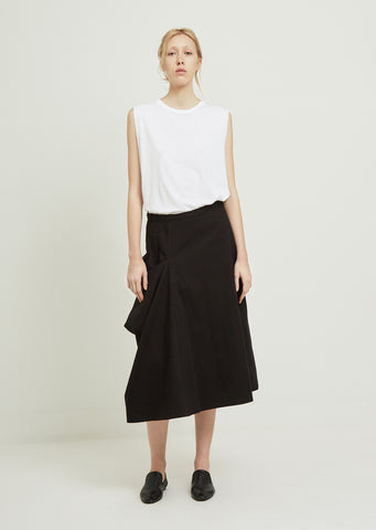 Soft Twill Yoke Panel Skirt