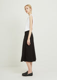 Soft Twill Yoke Panel Skirt