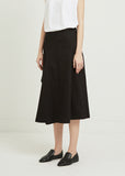 Soft Twill Yoke Panel Skirt