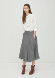 Cotton Linen Twill Skirt