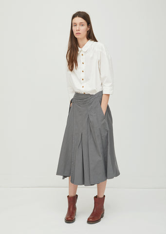 Cotton Linen Twill Skirt