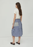 Patchwork Gingham Skirt