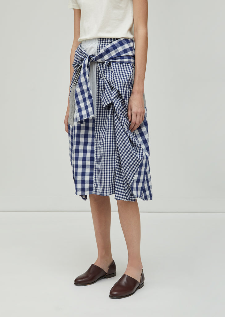 Patchwork Gingham Skirt