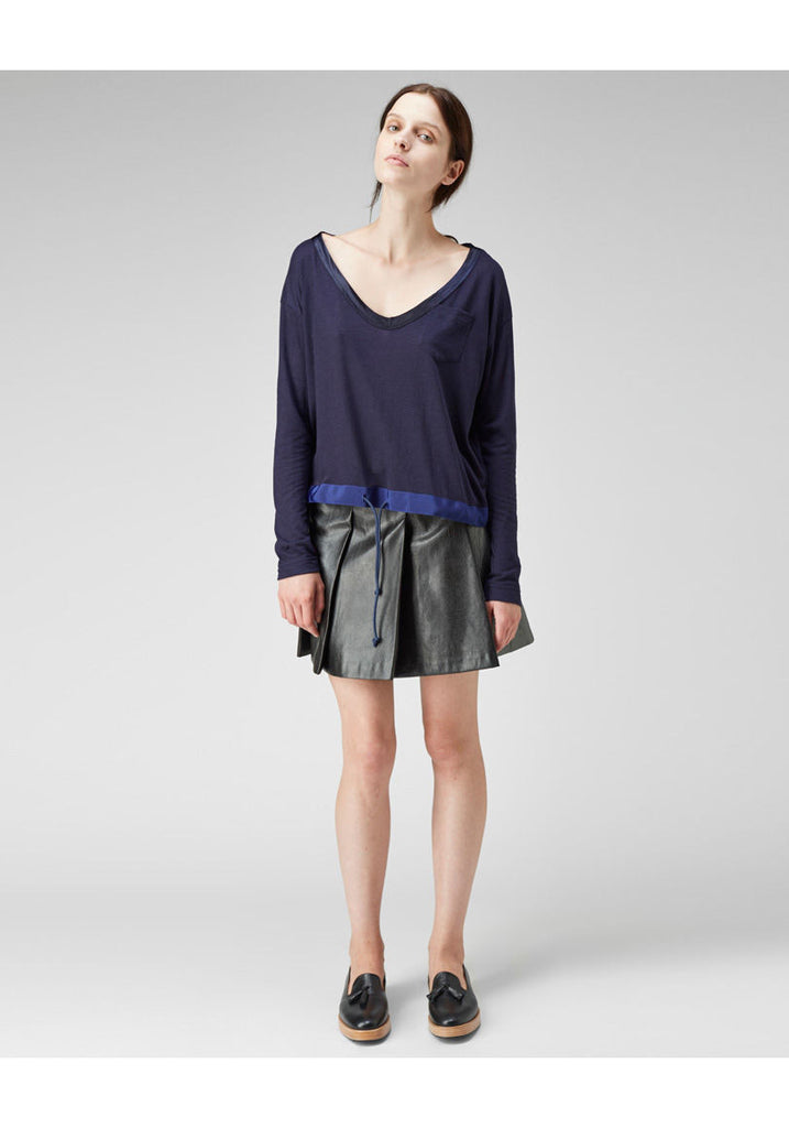 Drawstring Long Sleeve Tee