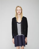 Eyelet Lace Combo Cardigan