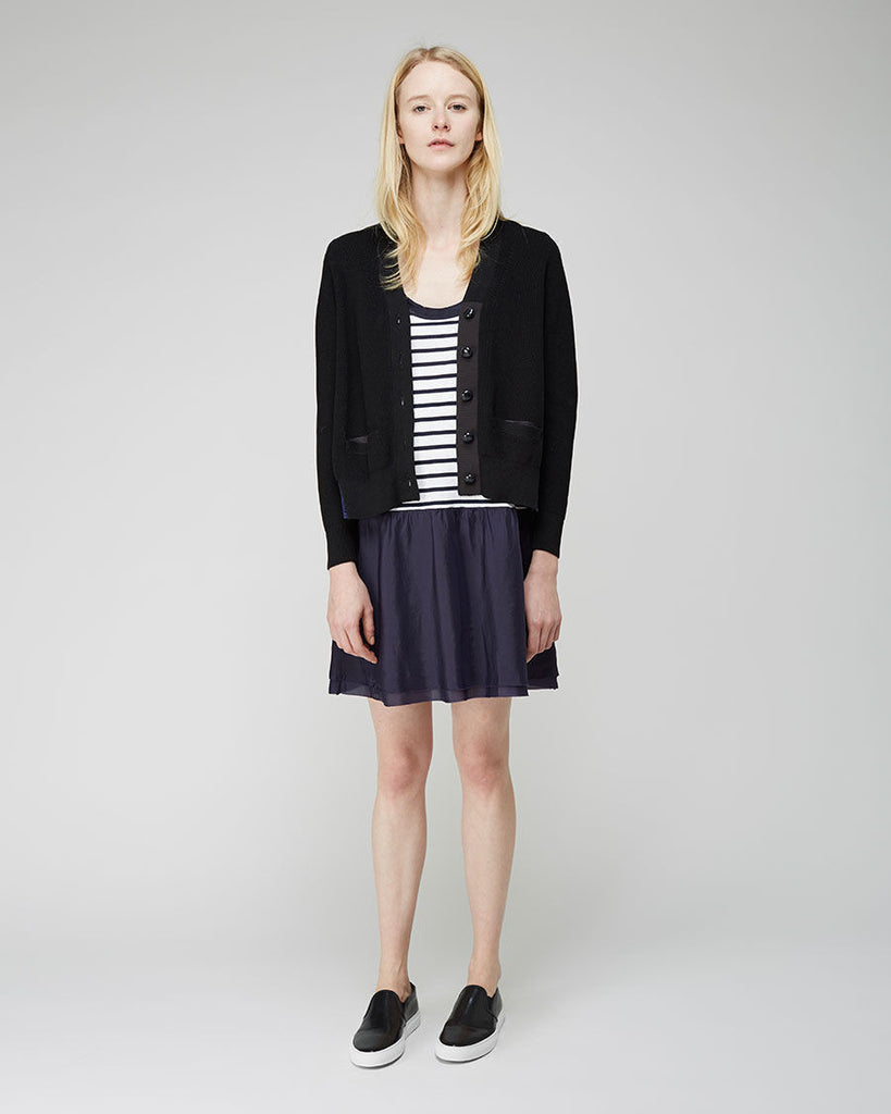 Eyelet Lace Combo Cardigan