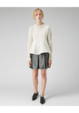 Flared Cableknit Pullover